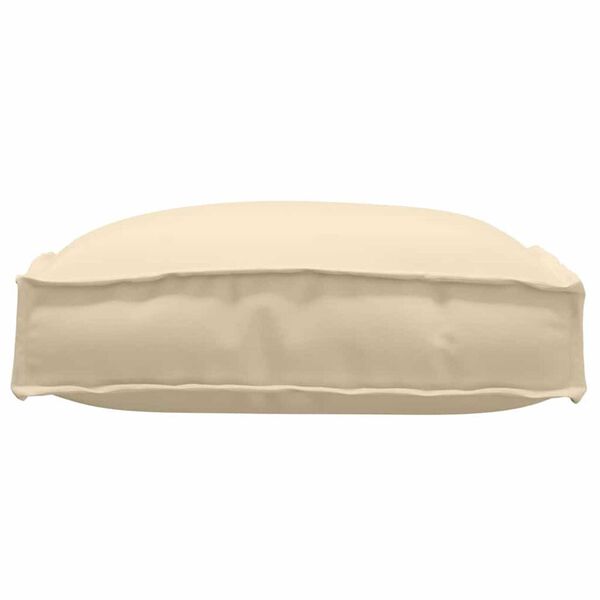 vidaXL Μαξιλάρι παλέτας για κάθισμα 2 pcs Μπεζ 40 x 40 x 8 εκ.