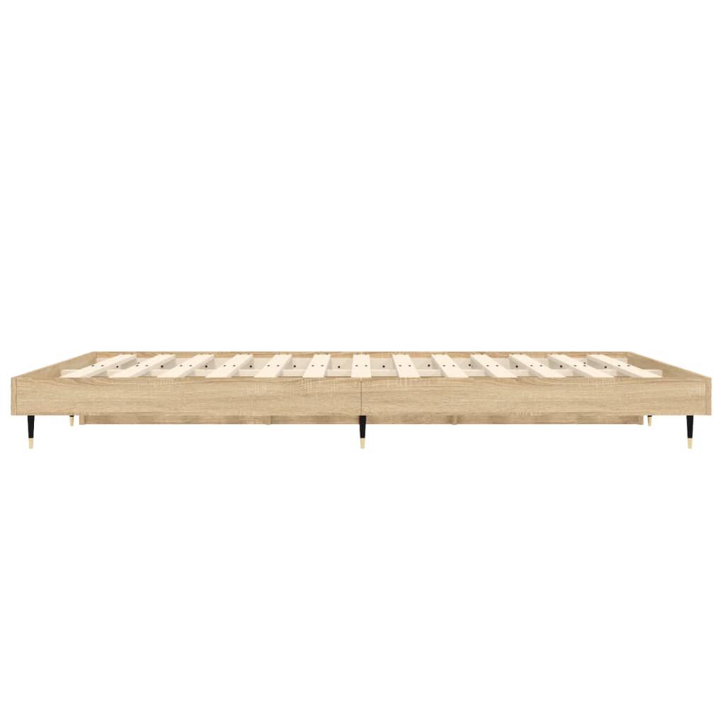vidaXL Πλαίσιο Κρεβατιού Χωρ. Στρώμα Sonoma Δρυς 120x190 εκ. Επ. Ξύλο