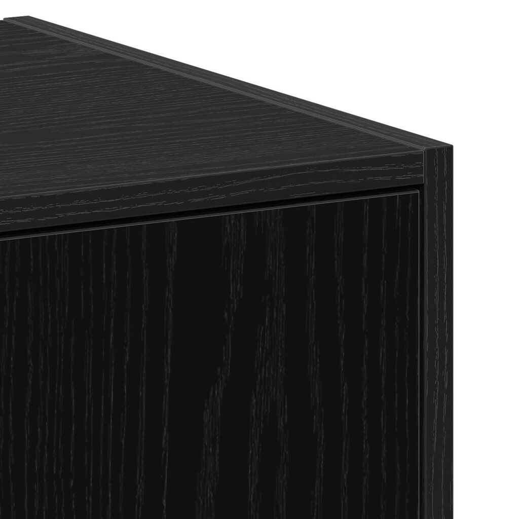 vidaXL Ντουλάπα Φαρμακείου Μαύρη Δρυς 40x41x118 εκ Επιχρισμένο Ξύλο