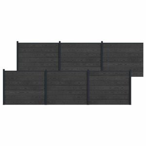 vidaXL &Pi;ά&nu;&epsilon;&lambda; &Phi;&rho;ά&chi;&tau;&eta; 6 pcs WPC &kappa;&alpha;&iota; &Alpha;&lambda;&omicron;&upsilon;&mu;ί&nu;&iota;&omicron; &Mu;&alpha;ύ&rho;&omicron;