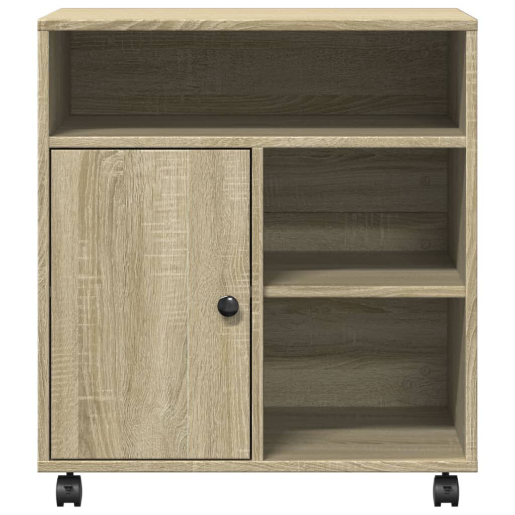 vidaXL Βάση Εκτυπωτή με Ρόδες Sonoma Δρυς 60x50x67 εκ.