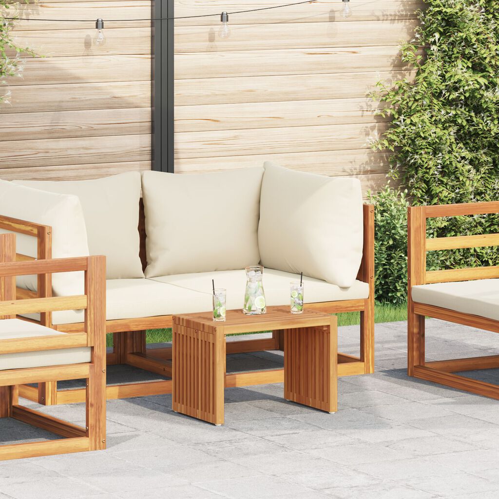 vidaXL Τραπεζάκι Κήπου 50x32.5x35 cm Μασίφ ξύλο teak