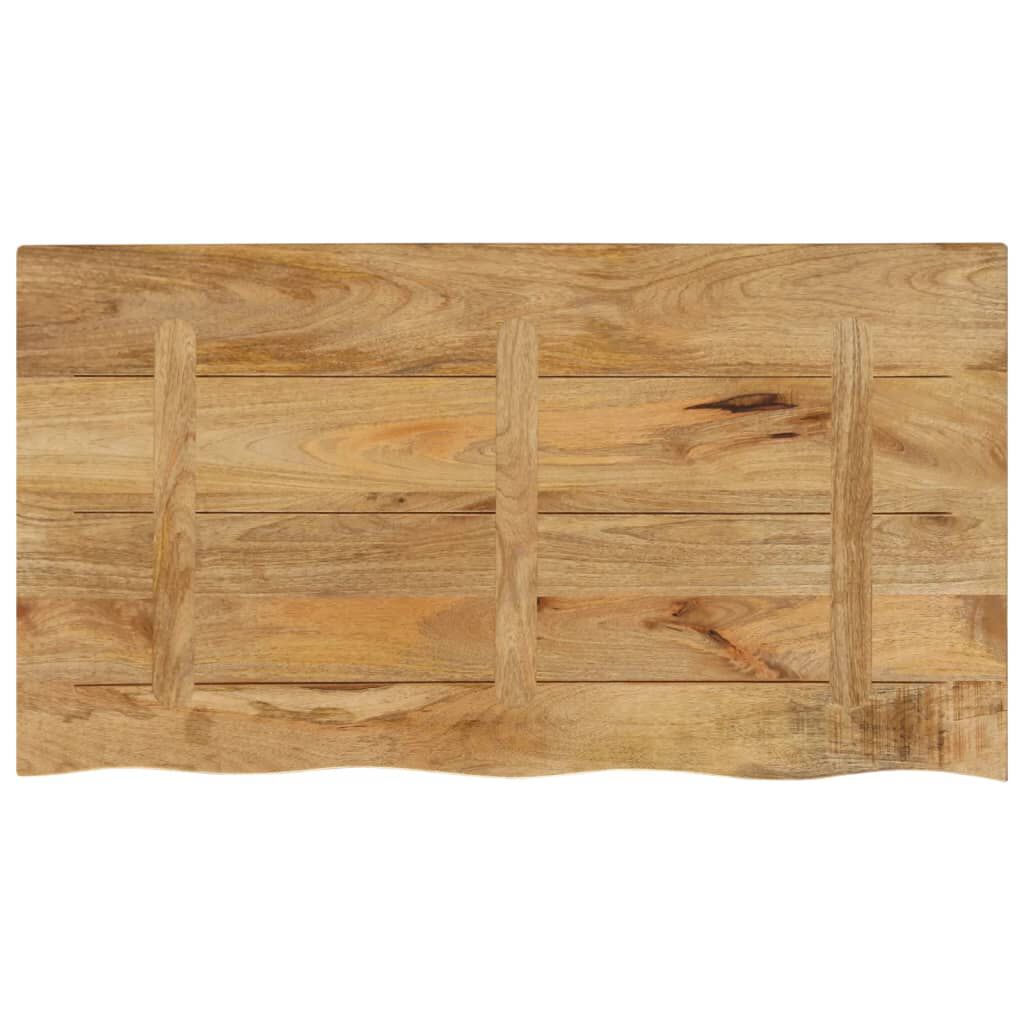 vidaXL Επιφάνεια Τραπεζιού 100x60x2,5 εκ. Live Edge Μασίφ Ξύλο Μάνγκο
