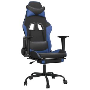 vidaXL &Kappa;&alpha;&rho;έ&kappa;&lambda;&alpha; Gaming &Mu;&alpha;&sigma;ά&zeta; &Upsilon;&pi;&omicron;&pi;ό&delta;&iota;&omicron; &Mu;&alpha;ύ&rho;&omicron; & &Mu;&pi;&lambda;&epsilon; &alpha;&pi;ό &Sigma;&upsilon;&nu;&theta;&epsilon;&tau;&iota;&kappa;ό &Delta;έ&rho;&mu;&alpha;