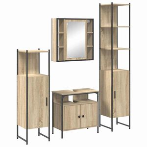 vidaXL &Sigma;&epsilon;&tau; &Epsilon;&pi;ί&pi;&lambda;&omega;&nu; &Mu;&pi;ά&nu;&iota;&omicron;&upsilon; 4 &tau;&mu;&chi;. &Delta;&rho;ύ&sigmaf; Sonoma 33 x 33 x 185,5 &epsilon;&kappa;