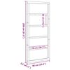 vidaXL Πόρτα αχυρώνα Καφέ 90 x 210 cm Μασίφ ξύλο πεύκου