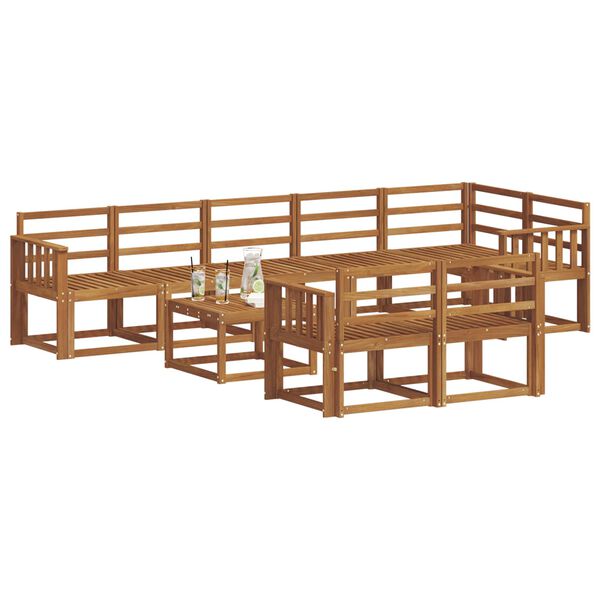 vidaXL &Sigma;&epsilon;&iota;&rho;ά &Kappa;&alpha;&nu;&alpha;&pi;έ &Epsilon;&xi;&omega;&tau;&epsilon;&rho;&iota;&kappa;&omicron;ύ 9 pcs &Phi;&upsilon;&sigma;&iota;&kappa;ό &Sigma;&tau;&epsilon;&rho;&epsilon;ό &Xi;ύ&lambda;&omicron; &Alpha;&kappa;&alpha;&kappa;ί&alpha;&sigmaf;