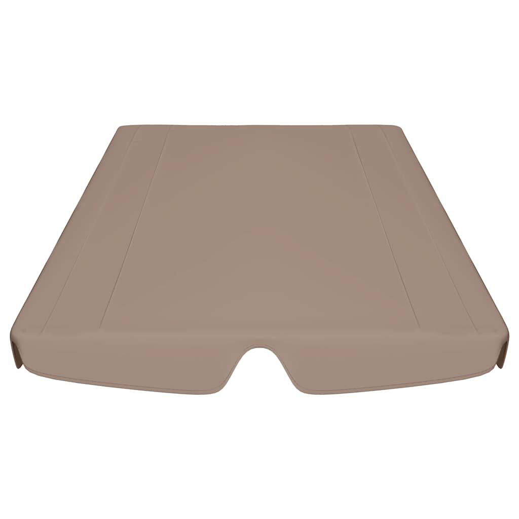 vidaXL Πανί Ανταλλακτικό για Κούνια Κήπου Taupe 188/168 x 145/110 εκ.