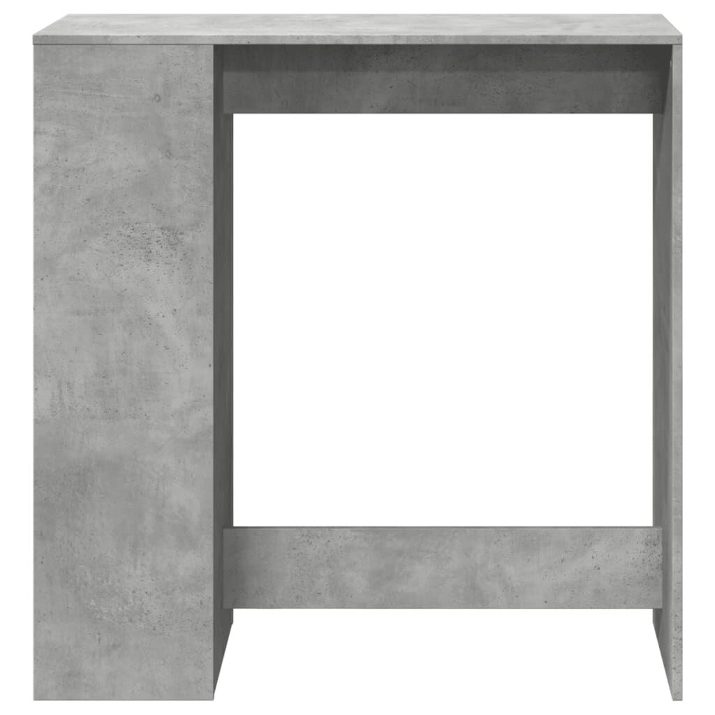 vidaXL Τραπέζι Μπαρ με Ράφια Γκρι Σκυρ. 101x40x103,5 εκ Επεξεργ. Ξύλο