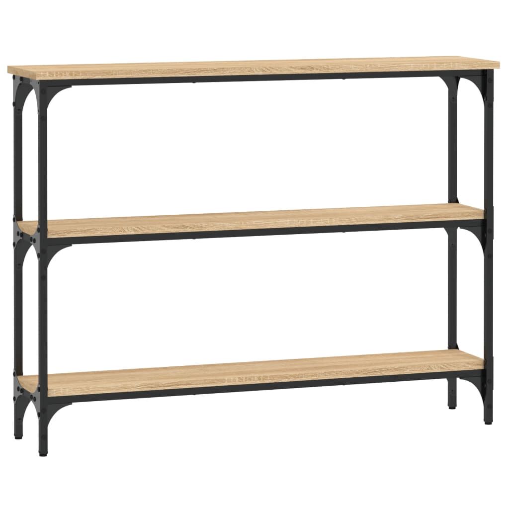 vidaXL Τραπέζι Κονσόλα Sonoma Δρυς 100x22,5x75 εκ. Επεξεργασμένο Ξύλο