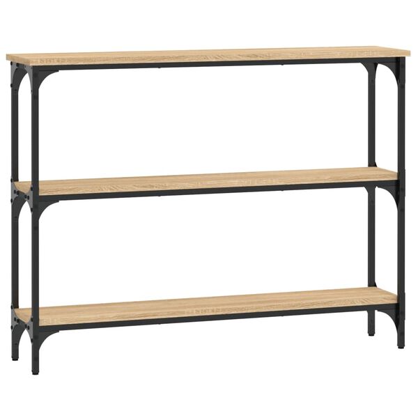 vidaXL Τραπέζι Κονσόλα Sonoma Δρυς 100x22,5x75 εκ. Επεξεργασμένο Ξύλο