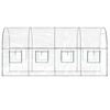 vidaXL Θερμοκήπιο Διαφανές 160x400x190 εκ. PVC & Χάλυβας Ηλεκτρ. Βαφή