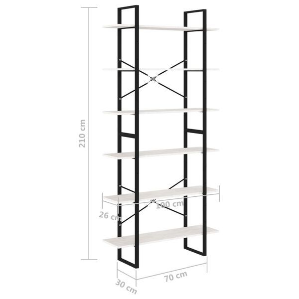 vidaXL Ψηλό Ντουλάπι Λευκό 100 x 30 x 210 εκ. από Μασίφ Ξύλο Πεύκου