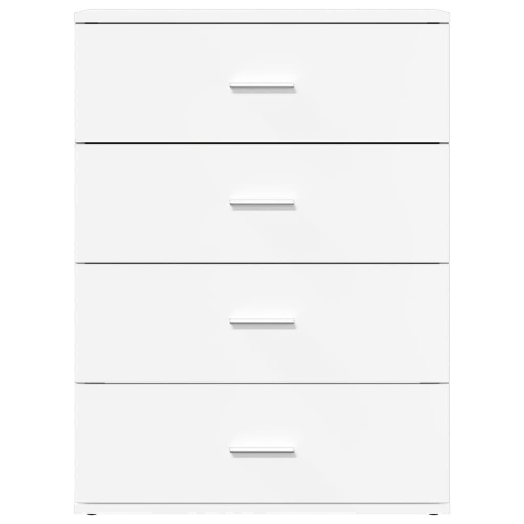 vidaXL Βοηθητικό Ντουλάπι Λευκή 60 x 39 x 80 εκ. Επεξεργασμένο Ξύλο