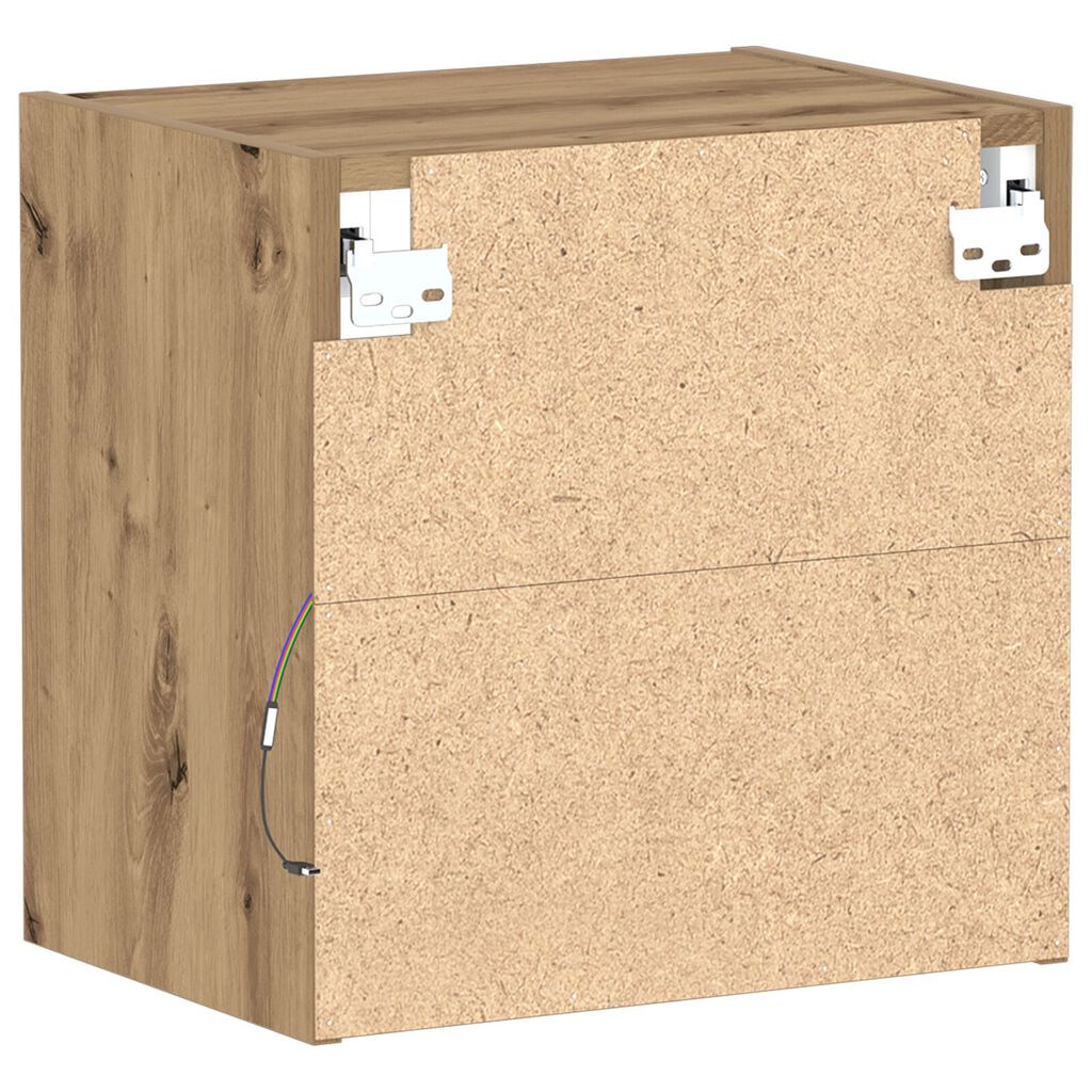 vidaXL Κρεμαστό Ράφι 2 τμχ Δρυός Artisan 40x28,5x40 εκ. Επεξεργασμένο Ξύλο
