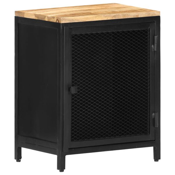 vidaXL Κομοδίνο 40 x 30 x 53 εκ. από Μασίφ Ακατέργαστο Ξύλο Μάνγκο