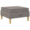 vidaXL &Sigma;&kappa;&alpha;&mu;&pi;ό &Kappa;&alpha;&nu;&alpha;&pi;έ &mu;&epsilon; &Alpha;&pi;&omicron;&theta;ή&kappa;&eta; Taupe 70 x 70 x 40 &epsilon;&kappa; Ύ&phi;&alpha;&sigma;&mu;&alpha;