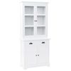 vidaXL Βιτρίνα Σαλονιού με 4 Πόρτες 80x40x180 εκ. MDF και Ξύλο Πεύκου