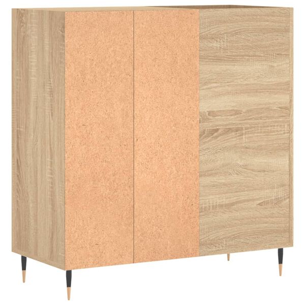 vidaXL Δισκοθήκη Sonoma Δρυς 84,5 x 38 x 89 εκ. από Επεξεργασμένο Ξύλο