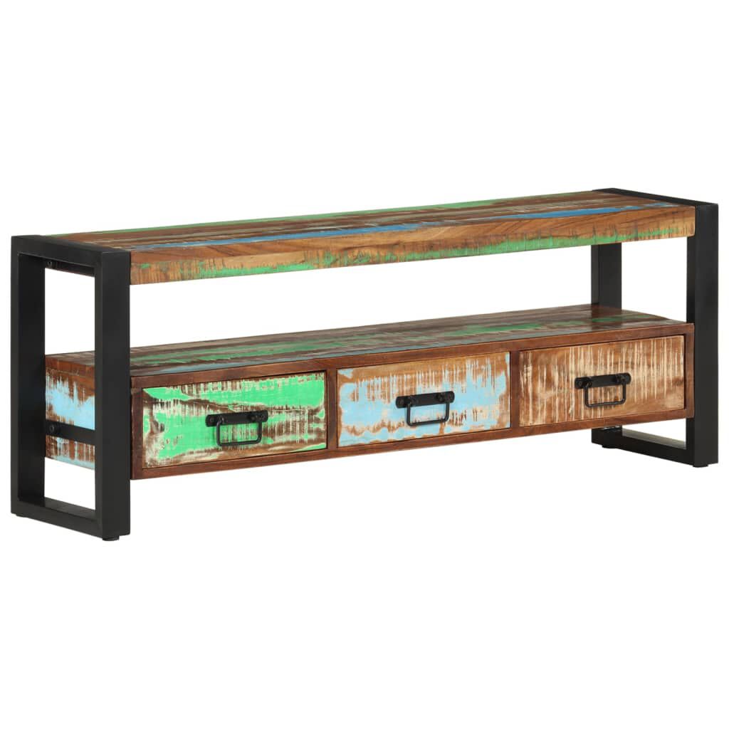 vidaXL Έπιπλο Τηλεόρασης 120 x 30 x 45 εκ. από Μασίφ Ανακυκλωμένο Ξύλο