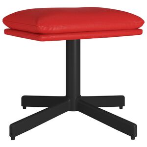 vidaXL Υποπόδιο Μπορντό 60x60x36 εκ. από Συνθετικό Δέρμα