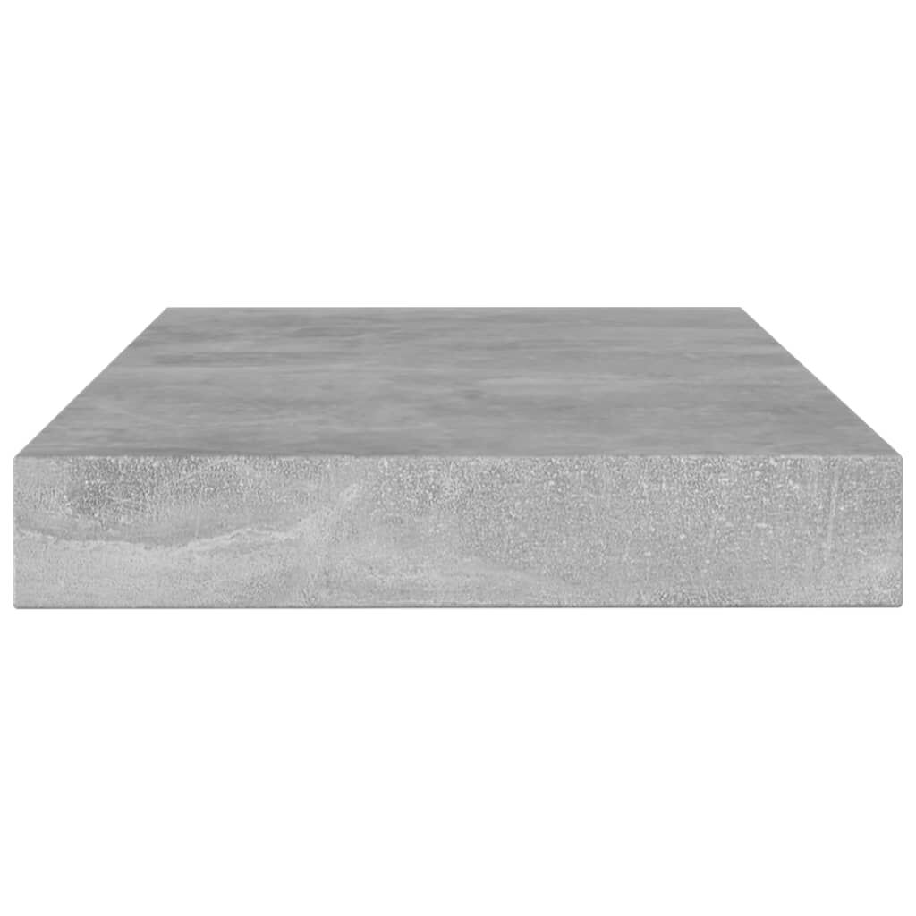vidaXL Ράφια Βιβλιοθήκης 8 τεμ Γκρι Σκυροδ. 100x10x1,5 εκ. Μοριοσανίδα