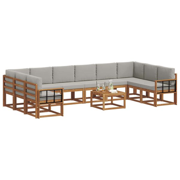 vidaXL &Sigma;&epsilon;&iota;&rho;ά &Kappa;&alpha;&nu;&alpha;&pi;έ &Epsilon;&xi;&omega;&tau;&epsilon;&rho;&iota;&kappa;&omicron;ύ 11 pcs &Phi;&upsilon;&sigma;&iota;&kappa;ό &kappa;&alpha;&iota; &Alpha;&nu;&omicron;&iota;&chi;&tau;ό &Gamma;&kappa;&rho;&iota;