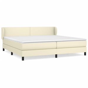 vidaXL &Kappa;&rho;&epsilon;&beta;ά&tau;&iota; Boxspring &mu;&epsilon; &Sigma;&tau;&rho;ώ&mu;&alpha; &Kappa;&rho;&epsilon;&mu; 200x200 &epsilon;&kappa;. &Sigma;&upsilon;&nu;&theta;&epsilon;&tau;&iota;&kappa;ό &Delta;έ&rho;&mu;&alpha;