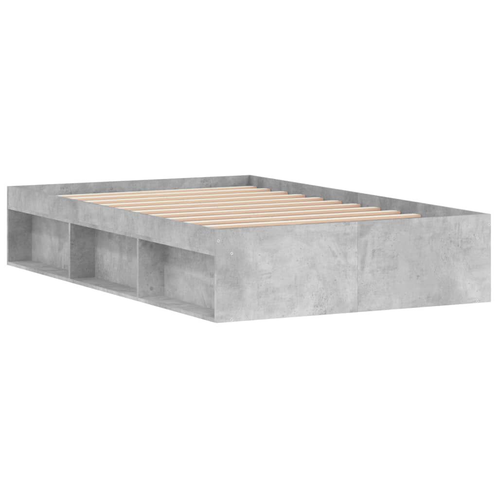 vidaXL Πλαίσιο Κρεβατιού Γκρι Σκυροδέματος 120x200 εκ.
