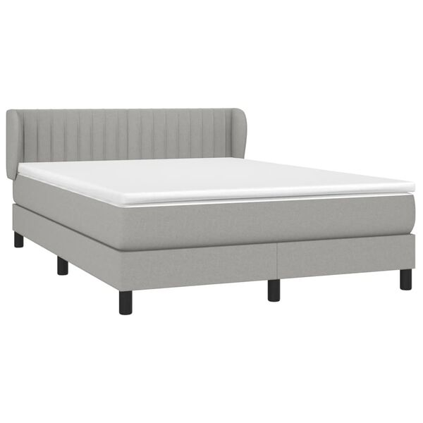 vidaXL &Kappa;&rho;&epsilon;&beta;ά&tau;&iota; Boxspring &mu;&epsilon; &Sigma;&tau;&rho;ώ&mu;&alpha; &Alpha;&nu;&omicron;&iota;&chi;&tau;ό &Gamma;&kappa;&rho;&iota; 140x200 &epsilon;&kappa;. &Upsilon;&phi;&alpha;&sigma;&mu;ά&tau;&iota;&nu;&omicron;