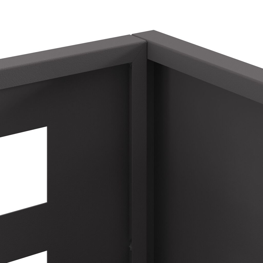 vidaXL Εστία Φωτιάς Ορθογώνια Μαύρη 50x30x40 εκ. Ατσάλι