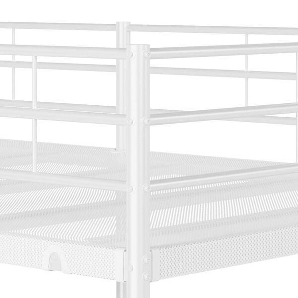 vidaXL Κουκέτα χωρίς στρώμα Λευκό 75x190 cm Ατσάλι