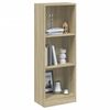 vidaXL Βιβλιοθήκη με 3 Ράφια Sonoma Δρυς 40x24x109 εκ. Επεξεργ. Ξύλο