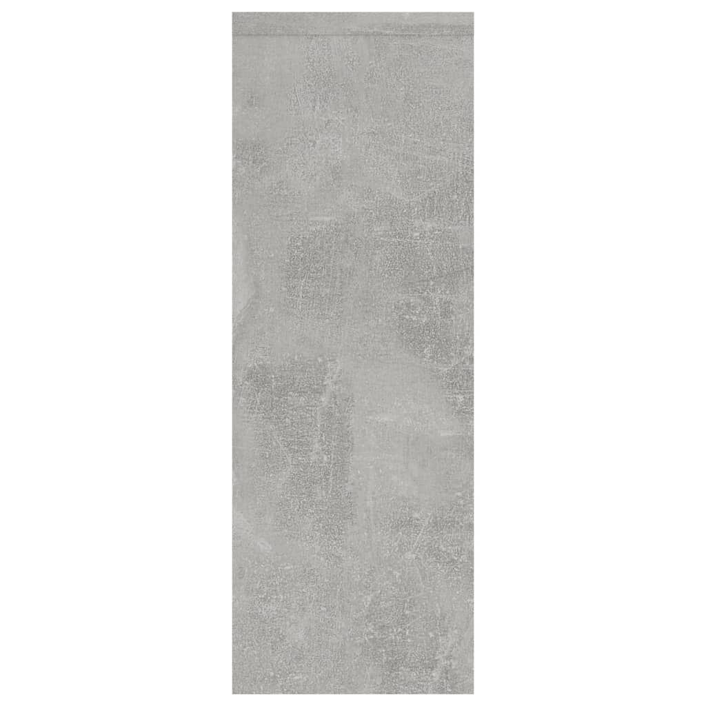 vidaXL Ραφιέρα Τοίχου Γκρι Σκυροδέματος 45,1x16x45,1εκ. από Επεξ. Ξύλο
