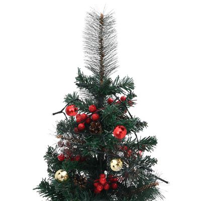 vidaXL Χριστ. Δέντρο Μονοπατιού Προφωτισμένο Τεχνητό 2 Τεμ. 76εκ. PVC
