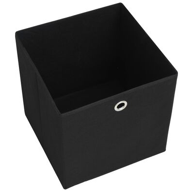 vidaXL Κουτιά Αποθήκευσης 4 τεμ. Μαύρα 28x28x28 εκ. Ύφασμα Non-woven