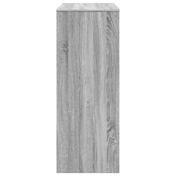 vidaXL Τραπέζι Μπαρ Γκρι Sonoma 90x40x103,5 εκ. από Επεξεργ. Ξύλο