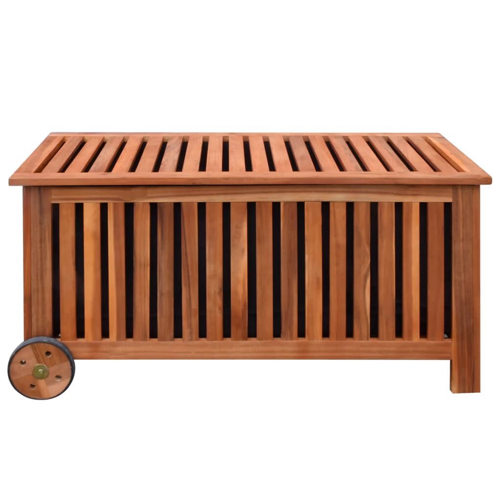 vidaXL Μπαούλο Αποθήκευσης Κήπου 118 x 52 x 58 εκ. Ξύλινο