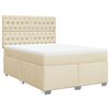 vidaXL &Kappa;&rho;&epsilon;&beta;ά&tau;&iota; Boxspring &mu;&epsilon; &Sigma;&tau;&rho;ώ&mu;&alpha; &Kappa;&rho;&epsilon;&mu; 160x200 &epsilon;&kappa;. &Upsilon;&phi;&alpha;&sigma;&mu;ά&tau;&iota;&nu;&omicron;