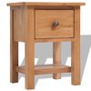 vidaXL Κομοδίνα 2 τεμ. 36 x 30 x 47 εκ. από Μασίφ Ξύλο Δρυός