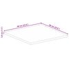 vidaXL Επιφάνεια Τραπεζιού Τετράγωνη 60x60x3,8 εκ. Ανακυκλωμένο Ξύλο