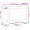 vidaXL Κουτί Αποθήκευσης 60x32x45,5 εκ από Μασίφ Ξύλο Πεύκου