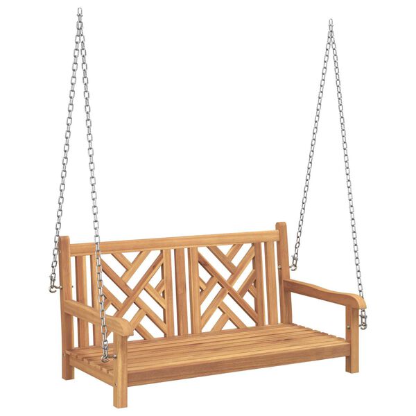 vidaXL Πάγκος Κούνια Άλλο Καστανό 114 x 60 x 64 cm Μασίφ ξύλο teak