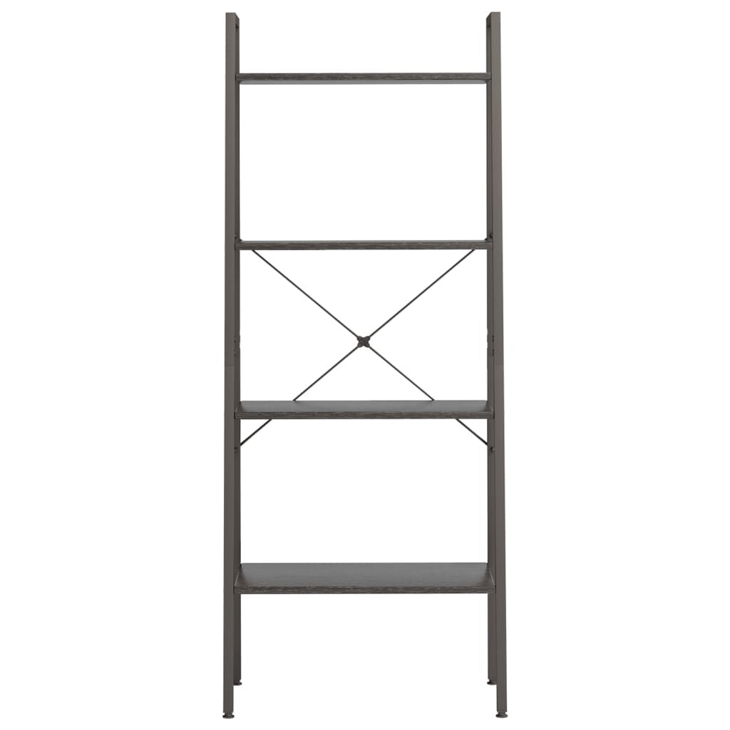 vidaXL Ραφιέρα Όρθια 4 Επιπέδων Μαύρη 56 x 35 x 140 εκ.