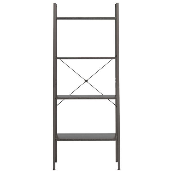 vidaXL Ραφιέρα Όρθια 4 Επιπέδων Μαύρη 56 x 35 x 140 εκ.