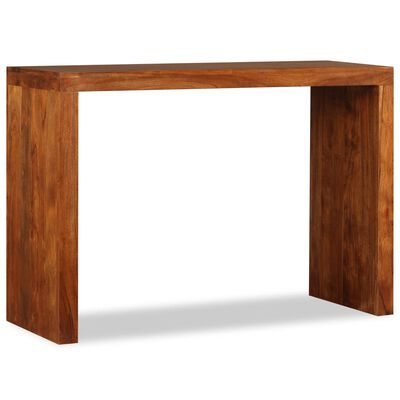 vidaXL Τραπέζι Κονσόλας 110x40x76 εκ. Μασίφ Ξύλο με Μελί Φινίρισμα
