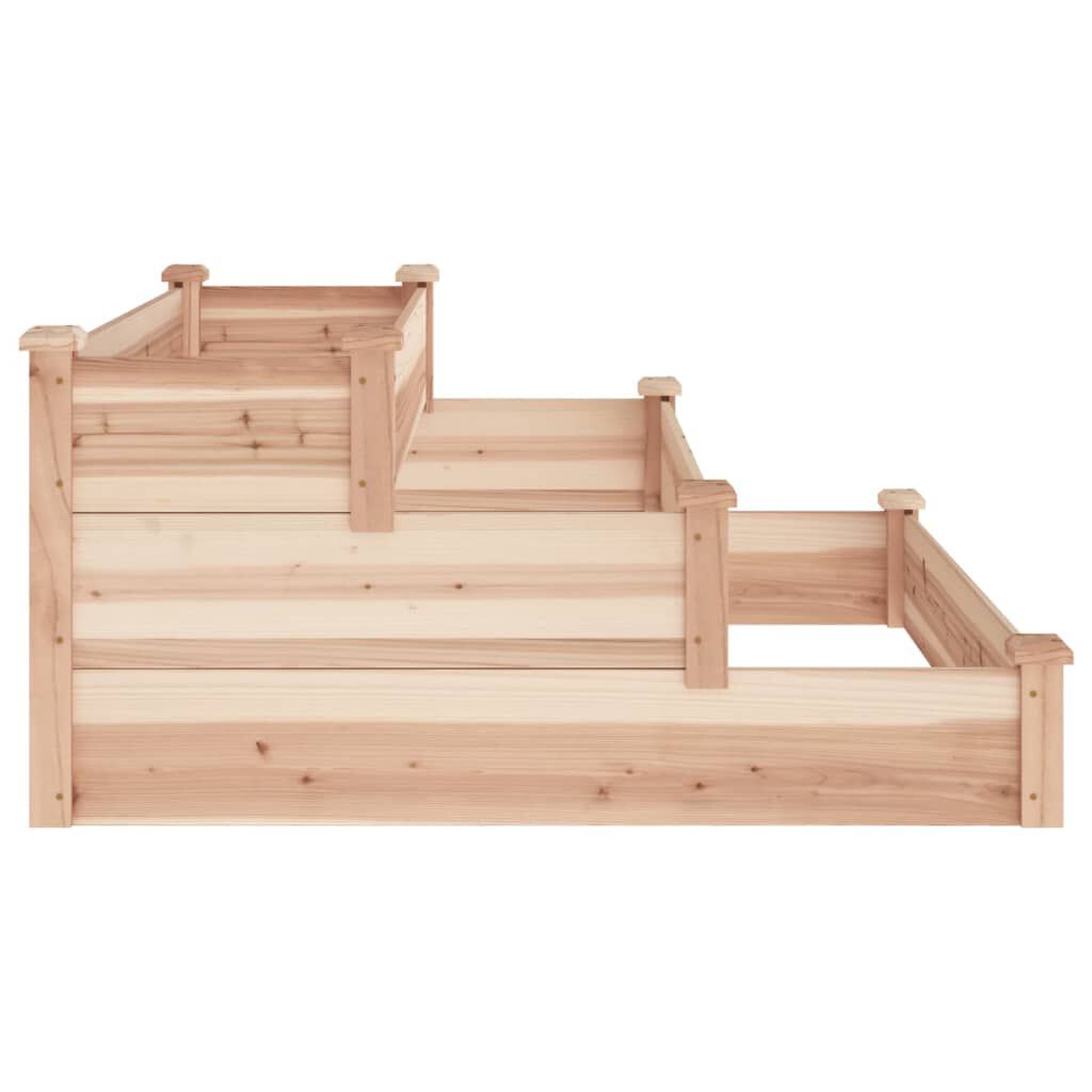 vidaXL Ζαρντινιέρα Υπερυψωμένη 120 x 120 x 56 εκ. Μασίφ Ξύλο Ακακίας
