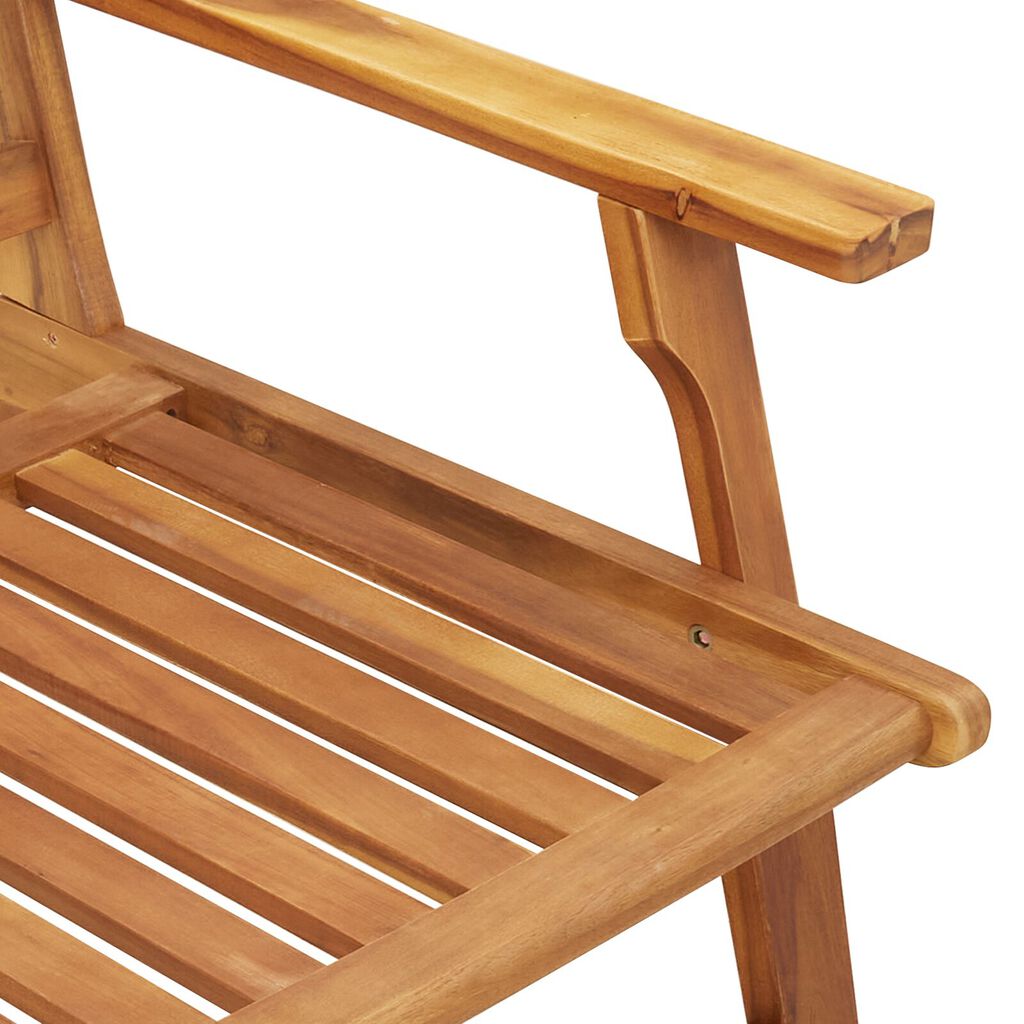 vidaXL Παγκάκι Κήπου 122.5x77x74 εκ. Μασίφ Ξύλο Ακακίας