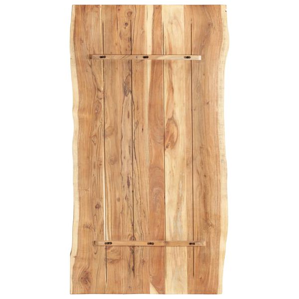 vidaXL Επιφάνεια Τραπεζιού 118 x (50-60) x 3,8 εκ. Μασίφ Ξύλο Ακακίας