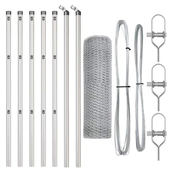 vidaXL &Sigma;&tau;ύ&lambda;&omicron;&sigmaf; &Pi;&epsilon;&rho;&iota;&phi;&rho;ά&xi;&epsilon;&omega;&nu; &Alpha;&sigma;&eta;&mu;ί 10 x 0,8 &mu; (&Pi;&lambda;έ&gamma;&mu;&alpha; 13 &chi;&iota;&lambda;.) &Alpha;&tau;&sigma;ά&lambda;&iota;